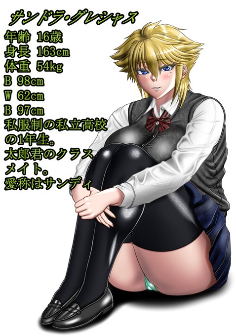 家の娘、サンディ。 