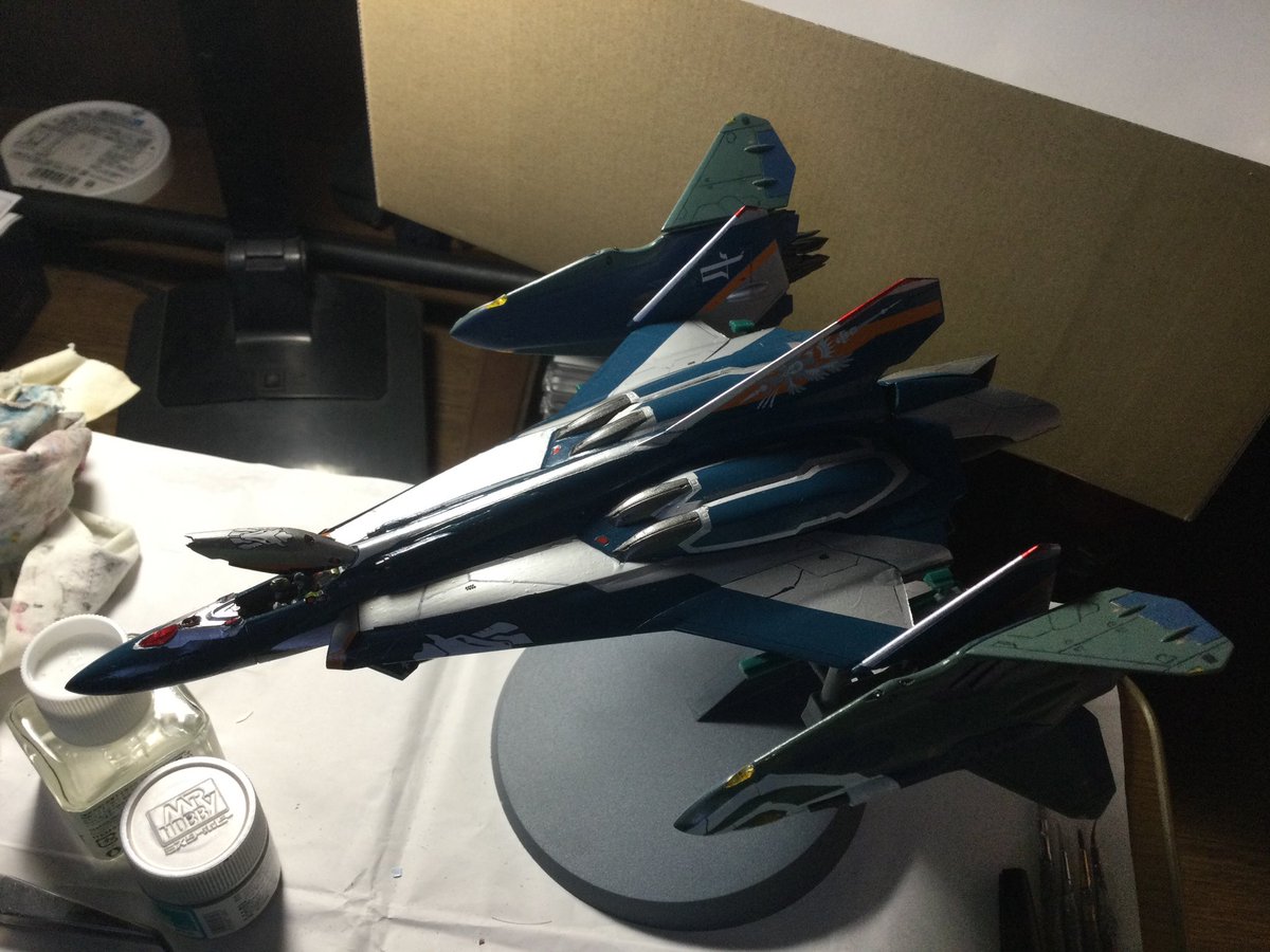 u_kihara's tweet photo. 相棒の芸州亭が、
完成させました😄
#マクロスデルタ
#ドラケン
#ハセガワ https://t.co/jmie0s5LhA