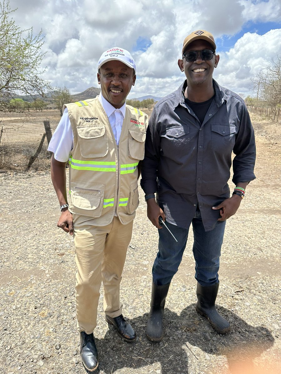 Honoured to receive a visit this morning at our commercial ranch in Makueni County from H.E @GvnMutula during his tour of the area accompanied by H.E Lucy Mulili & CEC for Infra Hon. Eng Kyoni & CEC for Devolution Hon Mang’oka . We discussed some of the areas in which his…