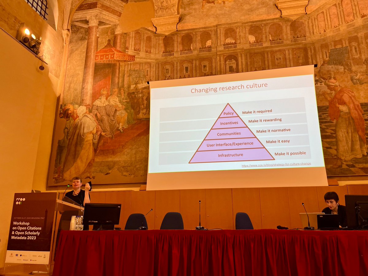 @MsPhelps kicking off the Workshop on Open Citations and Open Metadata at the beautiful University of Bologna. #OpenCitations 

Representing @CoARAssessment to discuss how this community can help in the assessment reform.