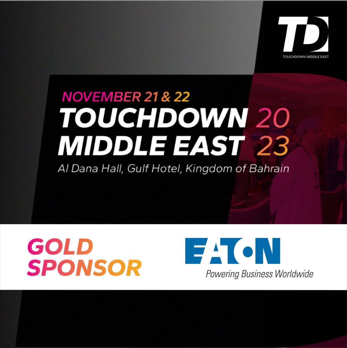 Touchdown_ME's tweet photo. 📣 Thrilled to announce Eaton has joined Touchdown Middle East as a Gold Sponsor!

Eaton is an intelligent power management company dedicated to improving the quality of life and protecting the environment for people everywhere

Read more ➡ https://t.co/c3rjbsD2VH

#TDME https://t.co/F8eEVmYXmv
