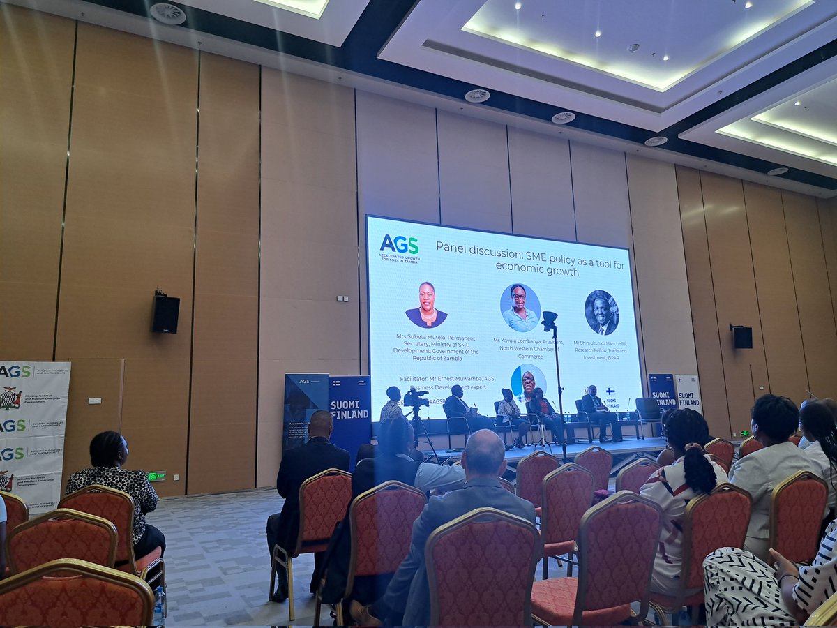 It's happening now 💯 AGS End Conference celebrates the wins, success and lessons of our dear <a href="/AGSZambia/">Accelerated Growth for SMEs in Zambia (AGS)</a> from the past 5 years. 🇿🇲🇫🇮
#AGSkusogolo
#AGSBeyond
<a href="/FinlandinZambia/">Finland in Zambia</a>