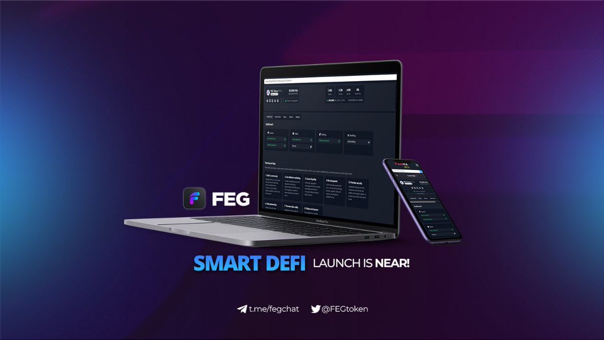 @kcryptoinvest Simple @kcryptoinvest 

Our communities collective understanding, knowledge and shared passion for all things coded by <a href="/lifeisdefi/">FEGrox</a> 

The #SmartDeFi™️ Launchpad that he will deploy will offer a totally new experience for projects to launch their #DeFi dreams on! 

#FEGtoken 💪🏽❤️🦍