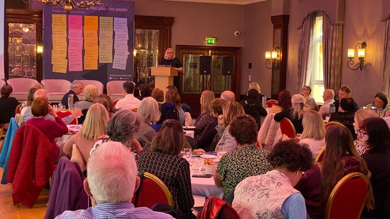 nmdcouncil's tweet photo. Our CEO Marie Ward welcomes participants to this morning’s Health and Wellbeing Thematic Summit.
The event is bringing together key stakeholders from across the Council’s Community Planning Partnership.
Visit👉: https://t.co/6h9TlRbkUM
#healthandwellingsummit #NMDDC https://t.co/fEQoqMLQuw