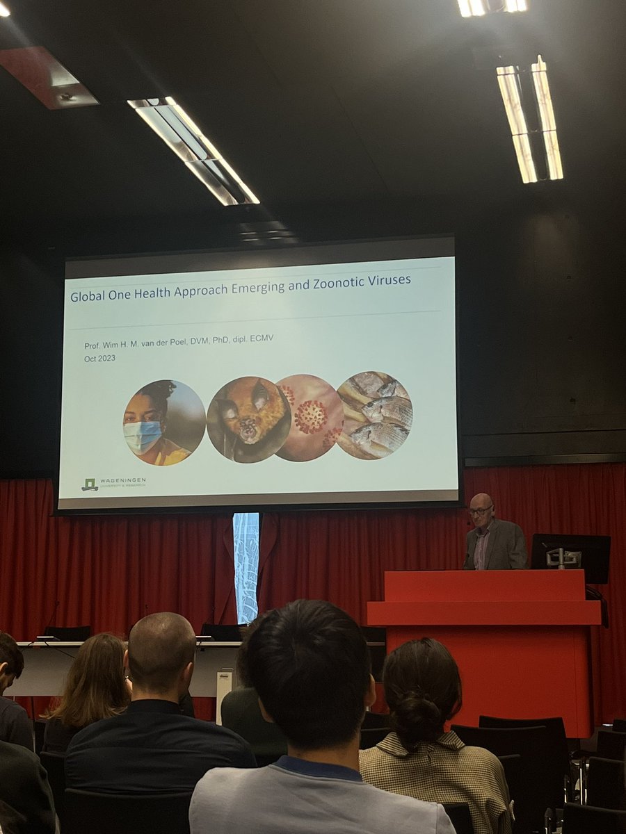 What can we do to stop the spread of the most dangerous viruses to humans – zoonotic viruses? With the increase in population and livestock production, we are in such danger. @WimvanderPoel1 gave a nice talk about possible solutions. @PEandRC @UUBeta