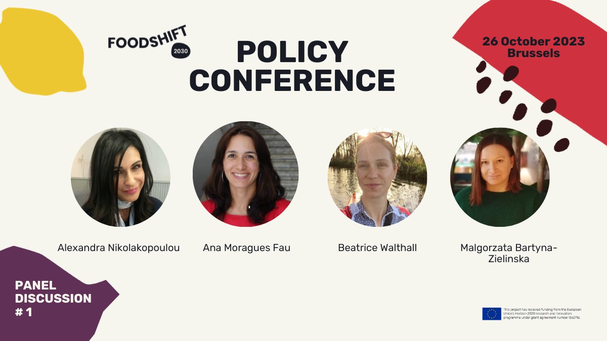 FoodSHIFT2030's tweet photo. 🥨How can we improve policy decisions to reflect food system transformation at local, regional, national and EU levels?
First panel is ongoing, you can join LIVE here ➡️ https://t.co/m1SSqEuho9
#FoodSHIFT2030 #H2020 #policyconference #foodsystemtransition #governance @TPOrganics https://t.co/0g2madm19q