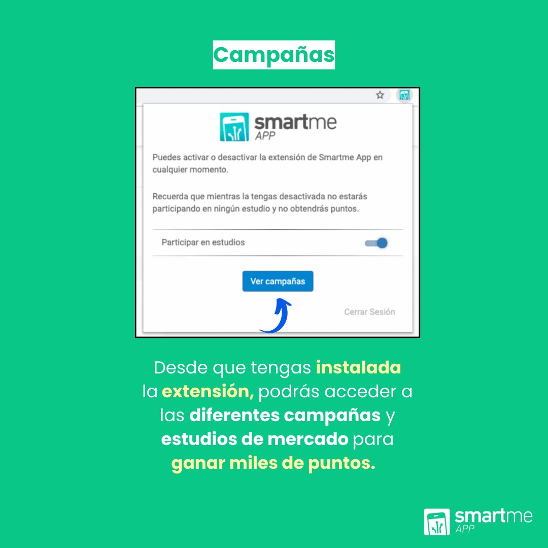 ¡Desliza 👉 y conoce cómo funciona la extensión Chrome de Smartme App en tu ordenador!

Instalar la extensión en tu ordenador trae muchas ventajas. 😉

#smartmeapp #permisos #dineroextra