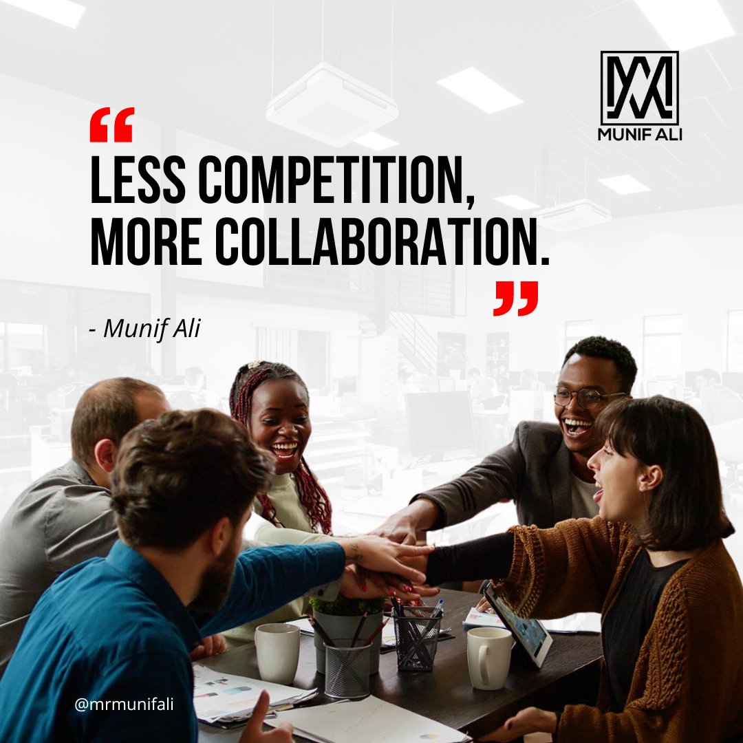 In a world of possibilities, let's choose collaboration over rivalry. Together, we can achieve greater heights. 🌐🤝🚀

#CollaborationOverCompetition #TeamworkMatters #TogetherWeRise #UnifiedGoals
#CollectiveSuccess #Partnership #Synergy #StrengthInUnity #CollaborativeEfforts #A
