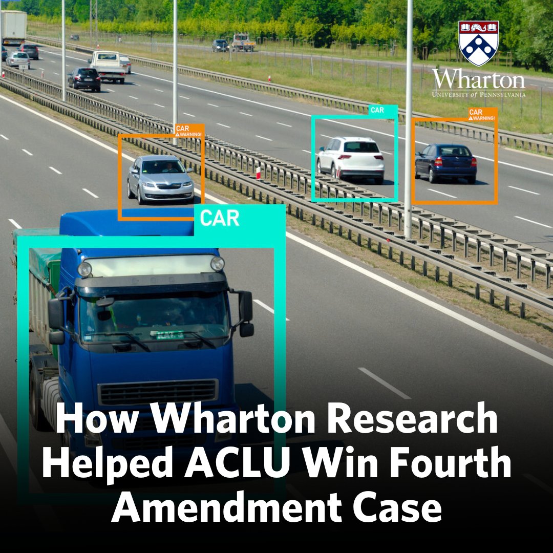 The @ACLUKansas credits data analysis led by Profs. @dean_c_knox (Wharton) and @JonMummolo (@Princeton) with helping win its court case against the Kansas Highway Patrol over unconstitutional treatment of out-of-state drivers. @WhartonAnlytcs explains: whr.tn/3Zyi2gl