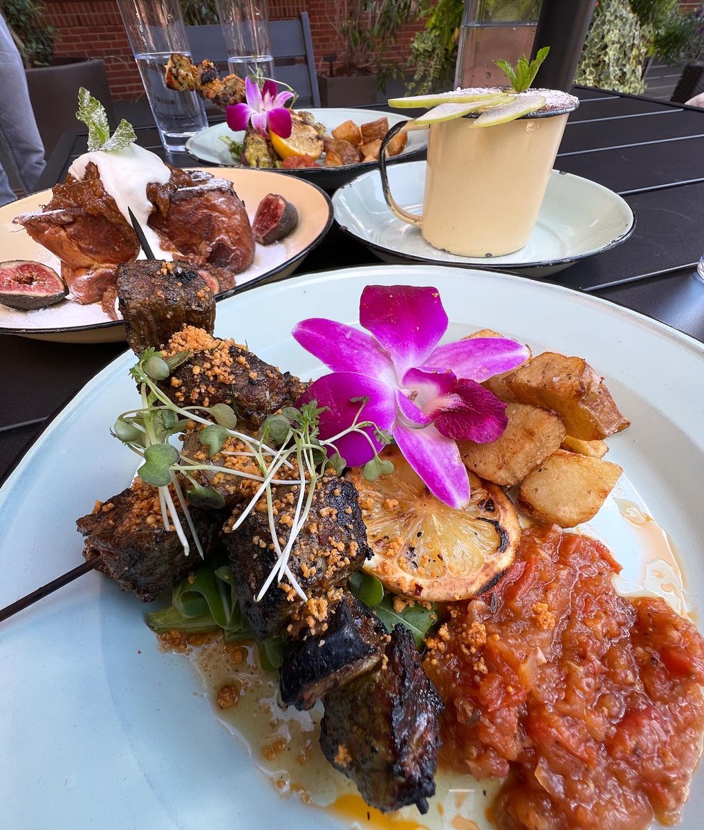 We’ve been brunching well in #durham lately 🍳including a visit <a href="/ZwelisEkhaya/">Ekhaya</a> in <a href="/ATCDurham/">American Tobacco</a>. #Brunch was full of unexpected delights like stuffed French toast w/ fig compote &amp; bota brûlée (traditional spiced African porridge). Visit Sat &amp; Sun afternoons to enjoy this special menu