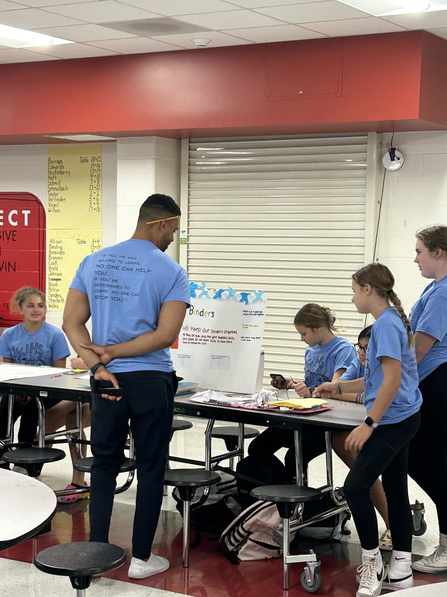 WJHS 7th & 8th Grade students hosted an AVID Showcase! Parents and students had the opportunity to get a first-hand look at what AVID is all about. Guests could visit different AVID stations including note-taking, locker organization, and binders. #ThisHouseRocks