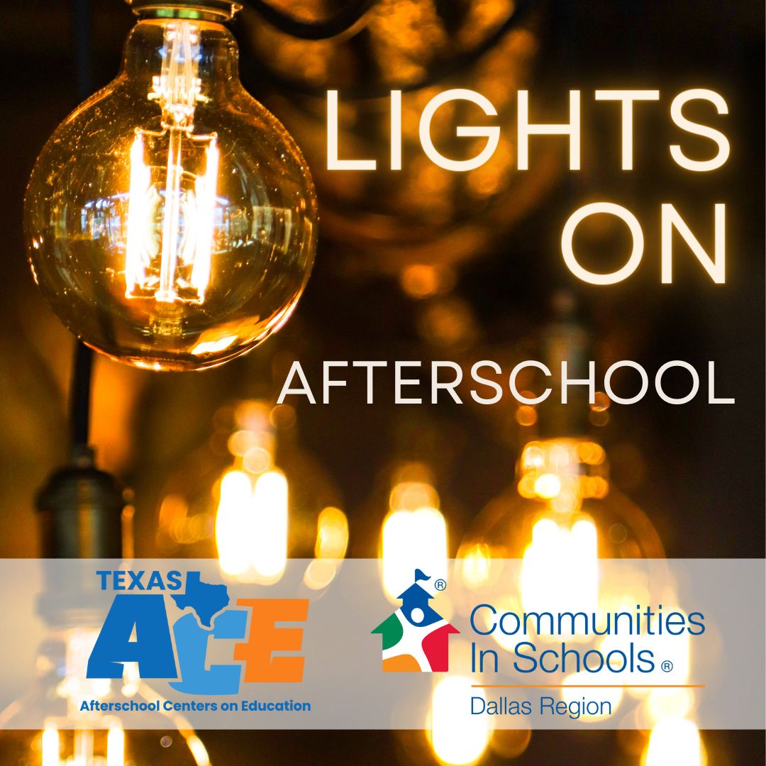 We're proud to bring to LIGHT our amazing afterschool staff in Dallas ISD & Terrell ISD! Between 10 campuses and 80 staff, the afterschool TEAM brings opportunities to students they might not otherwise receive.   

We're celebrating 24 years of #LightsOnAfterschool
