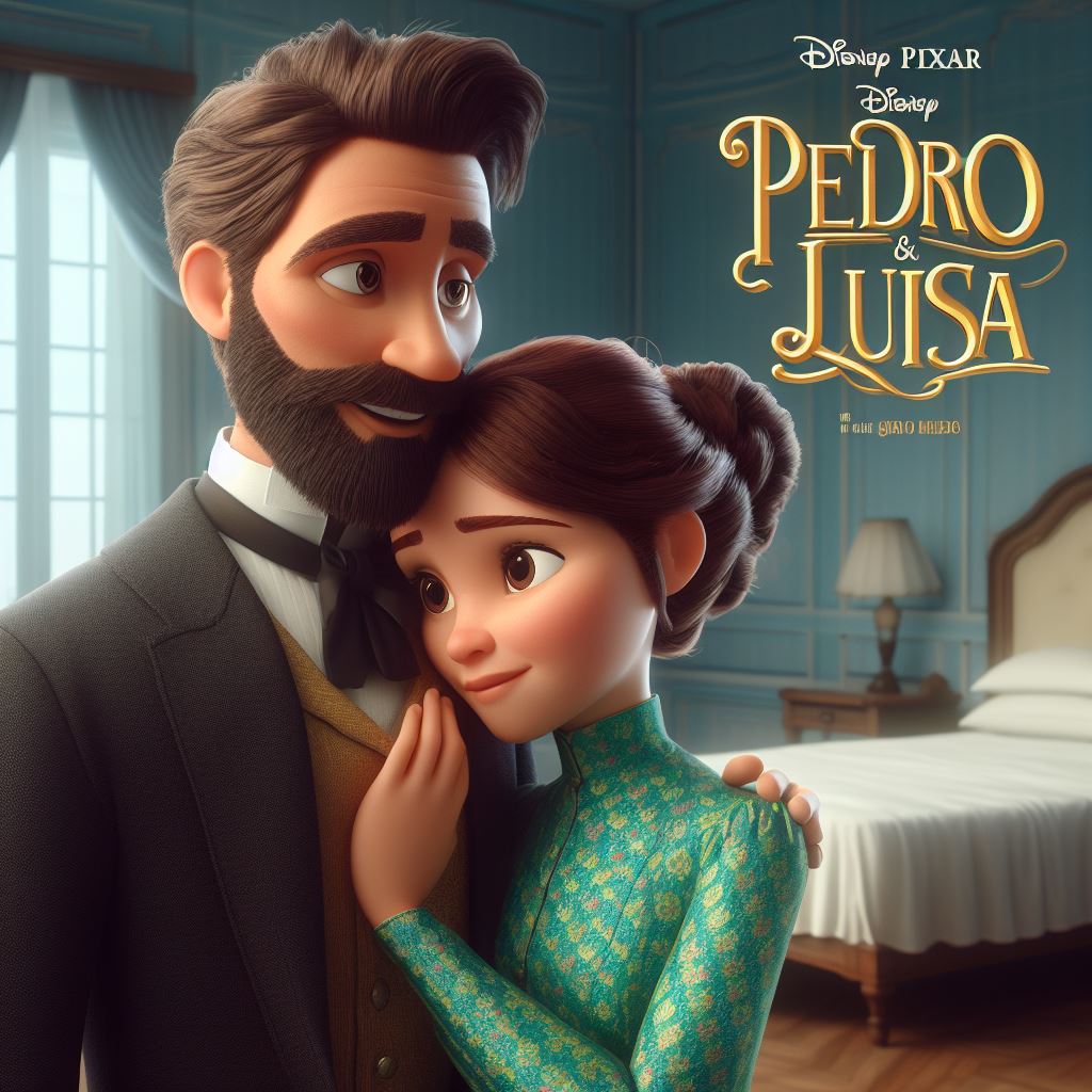 favzmello's tweet photo. Pedro &amp; Luísa versão Disney | Pixar 💚
primeira e última fase https://t.co/We6GM2npv0
