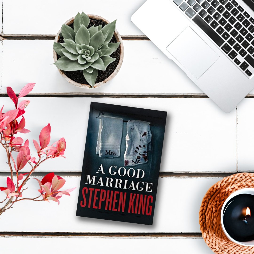 A GOOD MARRIAGE
by Stephen King
I really enjoyed listening to this audiobook on a long drive.

It was captivating and made the miles pass by seamlessly as I listened.

Not as twisty but still enjoyable 

#kathryncaraway #stephenkingbooks #booktwt #agoodmarriage #twistyread