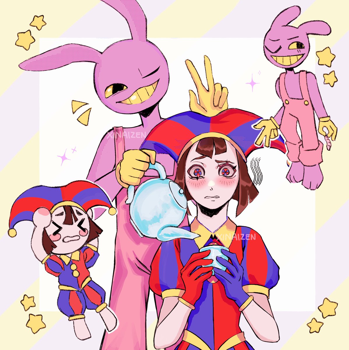 xinaizen's tweet photo. pomni and jax :3 #TheAmazingDigitalCircus #TheAmazingDigitalCircusJax #TheAmazingDigitalCircusPomni https://t.co/CMONXyeM2w