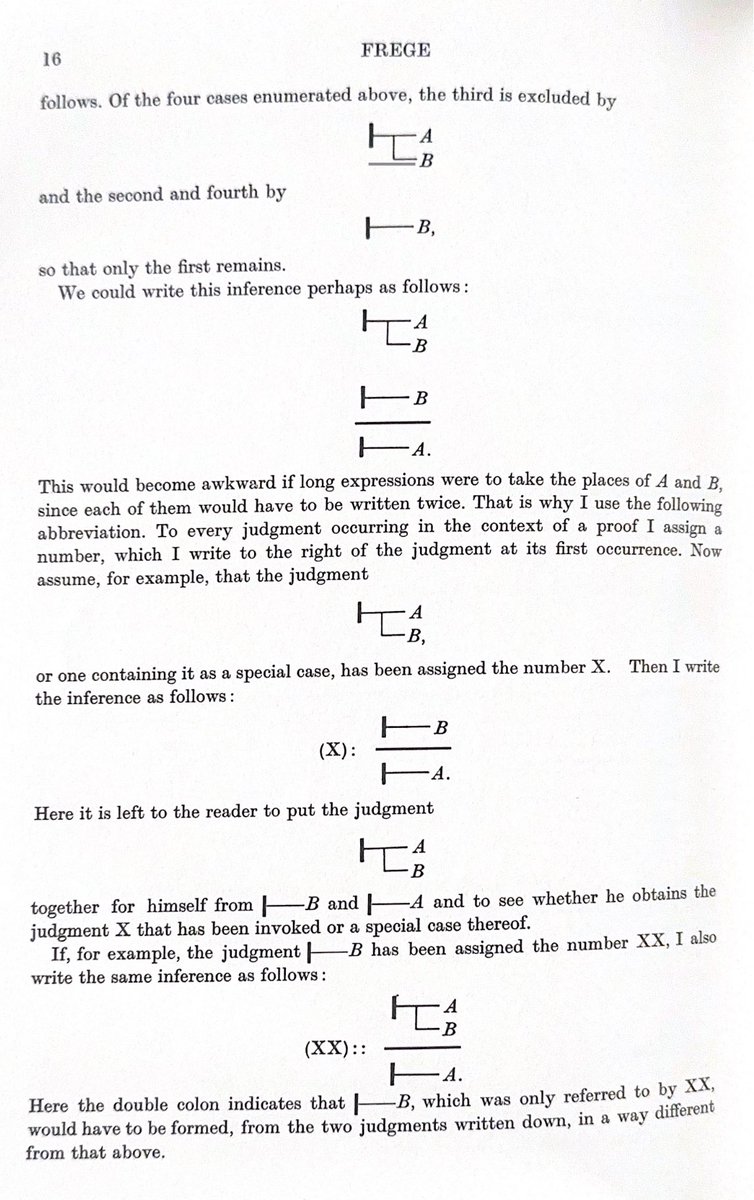 @freekwiedijk An inference line lets you write (to the right) a reference and leave the work to the reader. Frege who came up with the original turnstile in his ConceptScript, also introduced this inference line shorthand (but with the reference to the left).