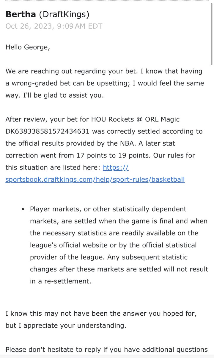 NHLPropKing's tweet image. ScamKings Sportsbook is at it again🤦‍♂️

This time it’s Franz Wagner. Wagner had made two free throws last night that were initially credited to his brother but later changed. DraftKings cashed his o17.5 prop and paid it out. This morning, DK went back and CHANGED bets on his o17.5…