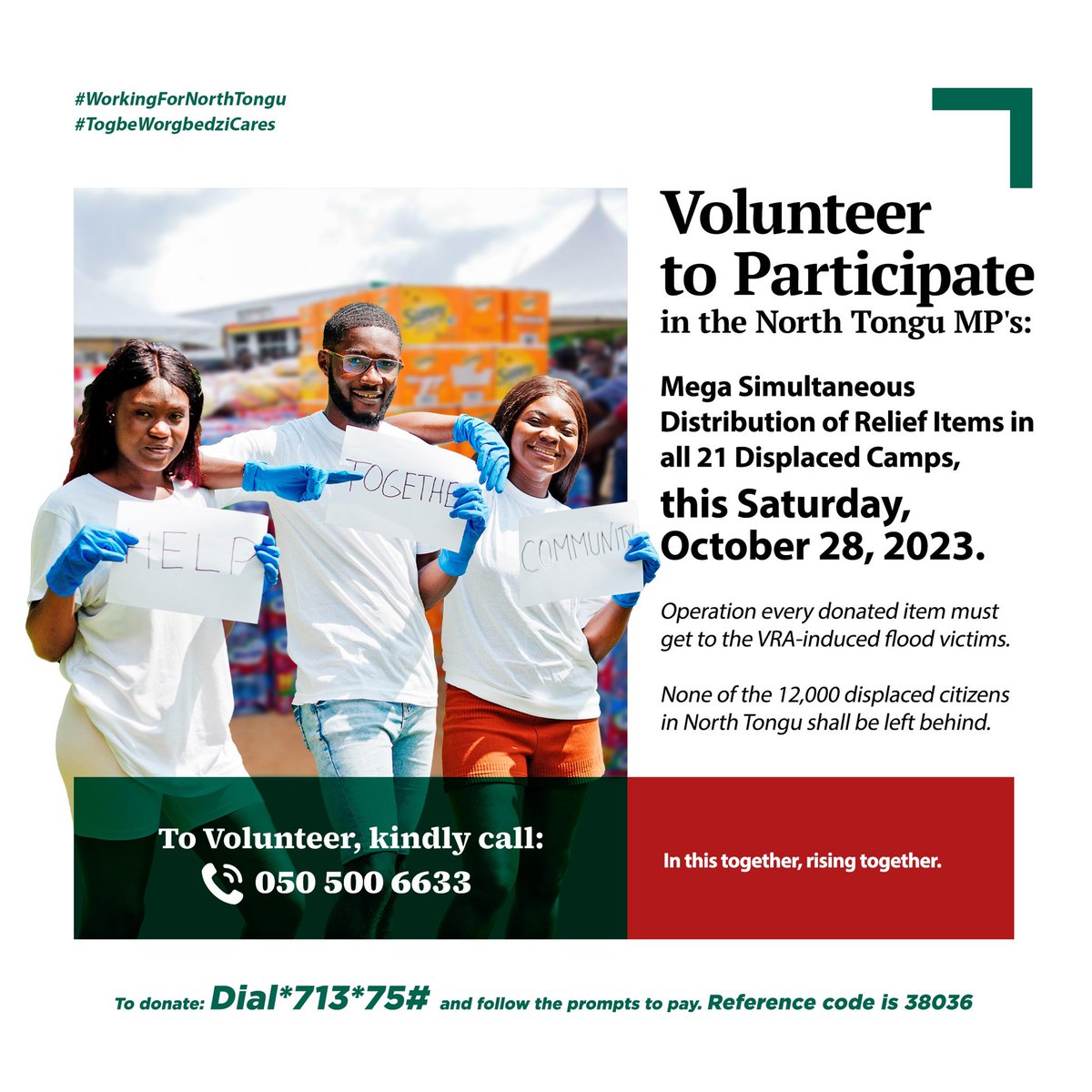 S_OkudzetoAblak's tweet photo. Please join us on Saturday for our mega simultaneous distribution of relief items in all 21 displaced camps. https://t.co/mbBb9k7J3W