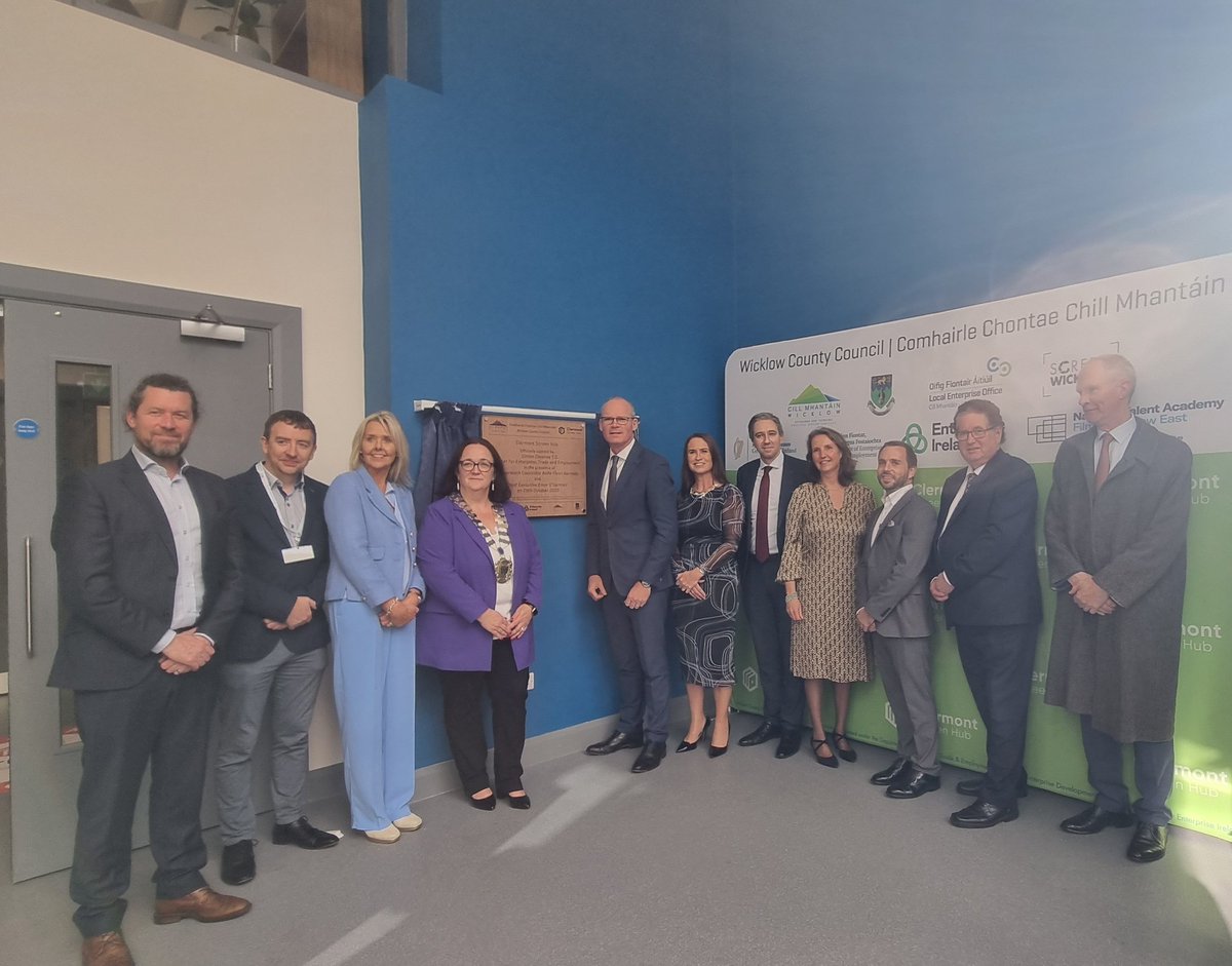 LEOWicklow's tweet image. We are having a fantastic afternoon at the opening of our neighbouring Clermont Screen Hub - a creative work space for businesses in the content creation and createch sectors.

 #screenhub #wicklow