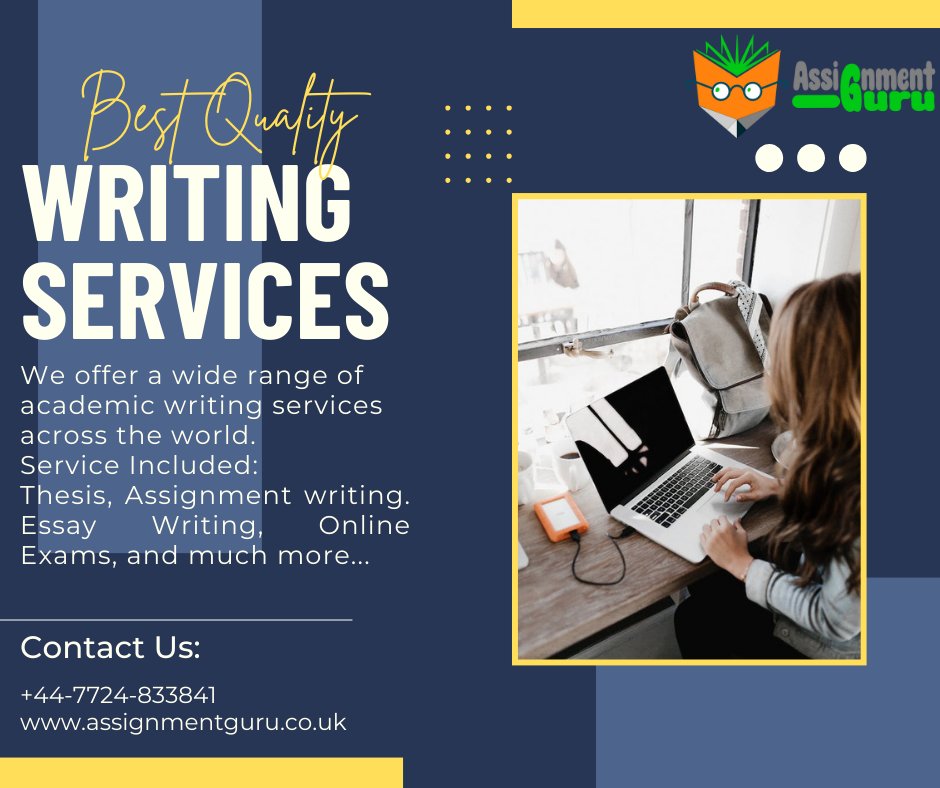 Writing is our passion; your success is our mission. 📝 #PassionForWriting #MissionSuccess #writing #writinglife #writings #writingtips #writingprompts #writingcommunity #writinginspiration #AcademicJourney #academics #academicwriting #academic
Visit Now: assignmentguru.co.uk