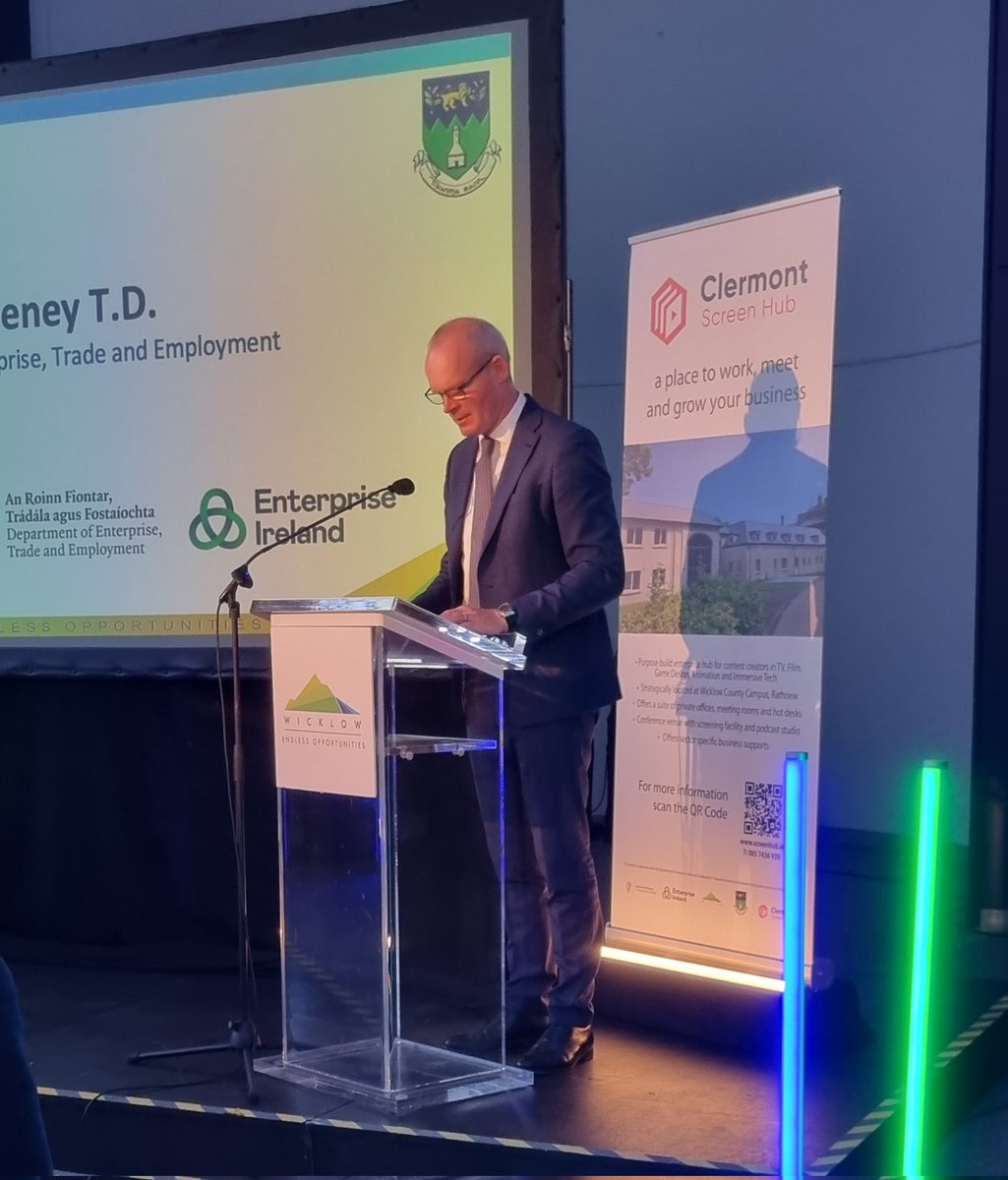 LEOWicklow's tweet image. We are having a fantastic afternoon at the opening of our neighbouring Clermont Screen Hub - a creative work space for businesses in the content creation and createch sectors.

 #screenhub #wicklow