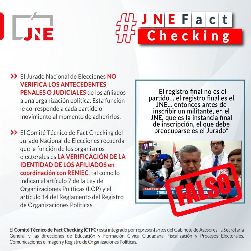 JNE Perú tweet media