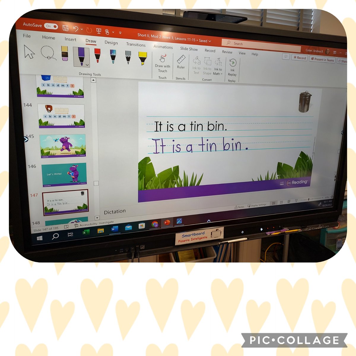 andreabcoker's tweet photo. First time writing full sentences... These kinders killed it! 🤩👏 #StructuredLiteracy #BCPSkinder @ColgateES @edicello15 @HMHCo https://t.co/kO6iSYO7rH