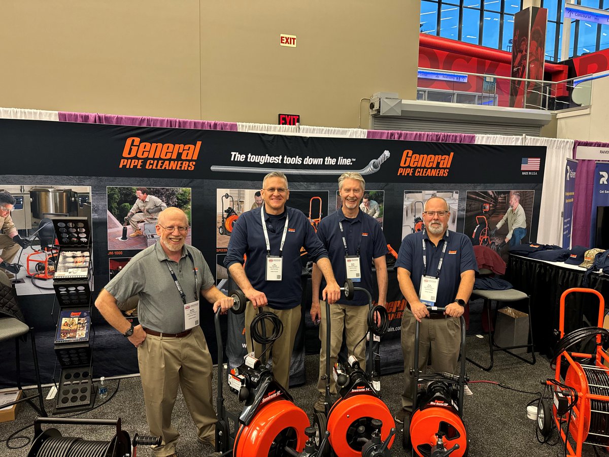 DrainBrains's tweet photo. Are you at PHCC Connect in Cleveland today?
Come visit us at booth #803 to talk with the team and to check out our all of our products.
We can't wait to see you!
#phccconnect2023 #generalpipecleaners #draincleaning #draincleaner #plumbingtools #drainbrain https://t.co/euk2SwkI7h