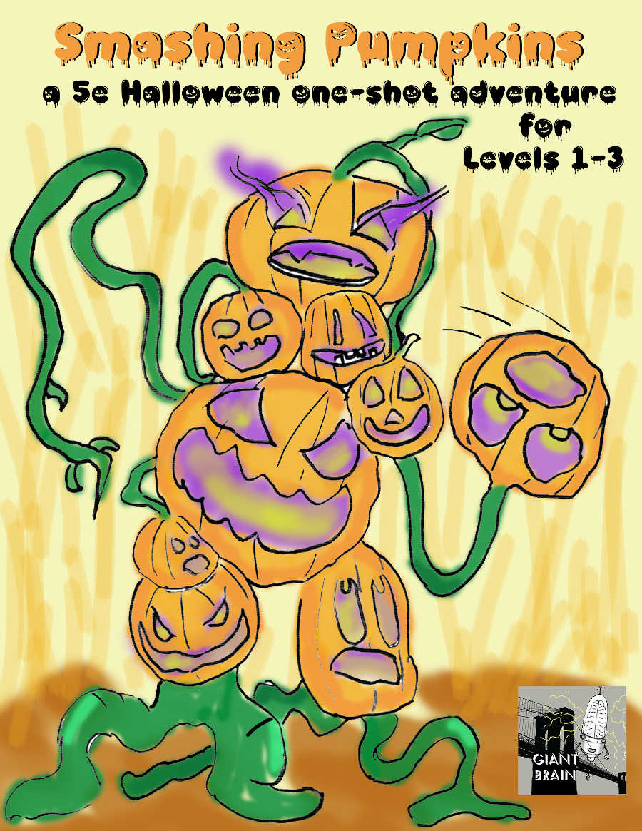 SpoooonBK's tweet photo. @ZealZaddy Check out my free #DnD 5e Halloween One Shot:

Monster Fight 5e Presents: Smashing Pumpkins

Its on @DriveThruRPG 
https://t.co/1PgbnAec03

and @itchio
https://t.co/pgMr2vAlIH https://t.co/v9VpoKrKjA