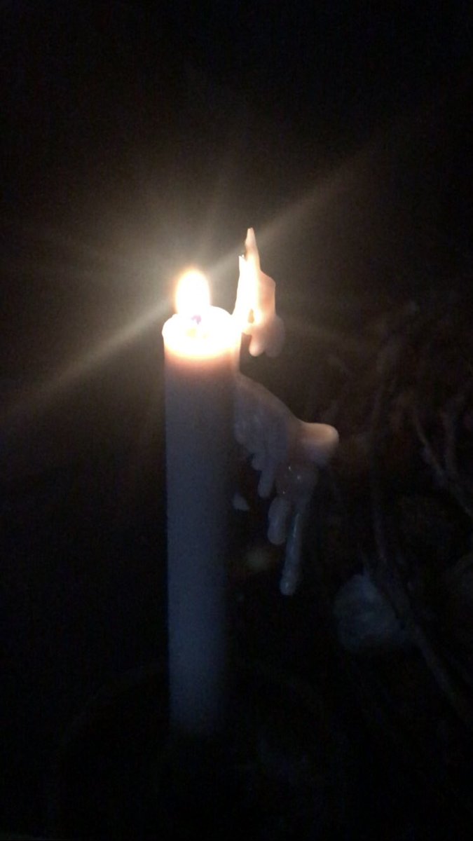 jo_p_writes's tweet image. I was filming a little video for Delfina, a new grown-up fairytale and something magical happened. I noticed the candle wax had melted into the shape of an angel. Some can see it, some can’t so perhaps it depends if you believe in magic…and angels 😊