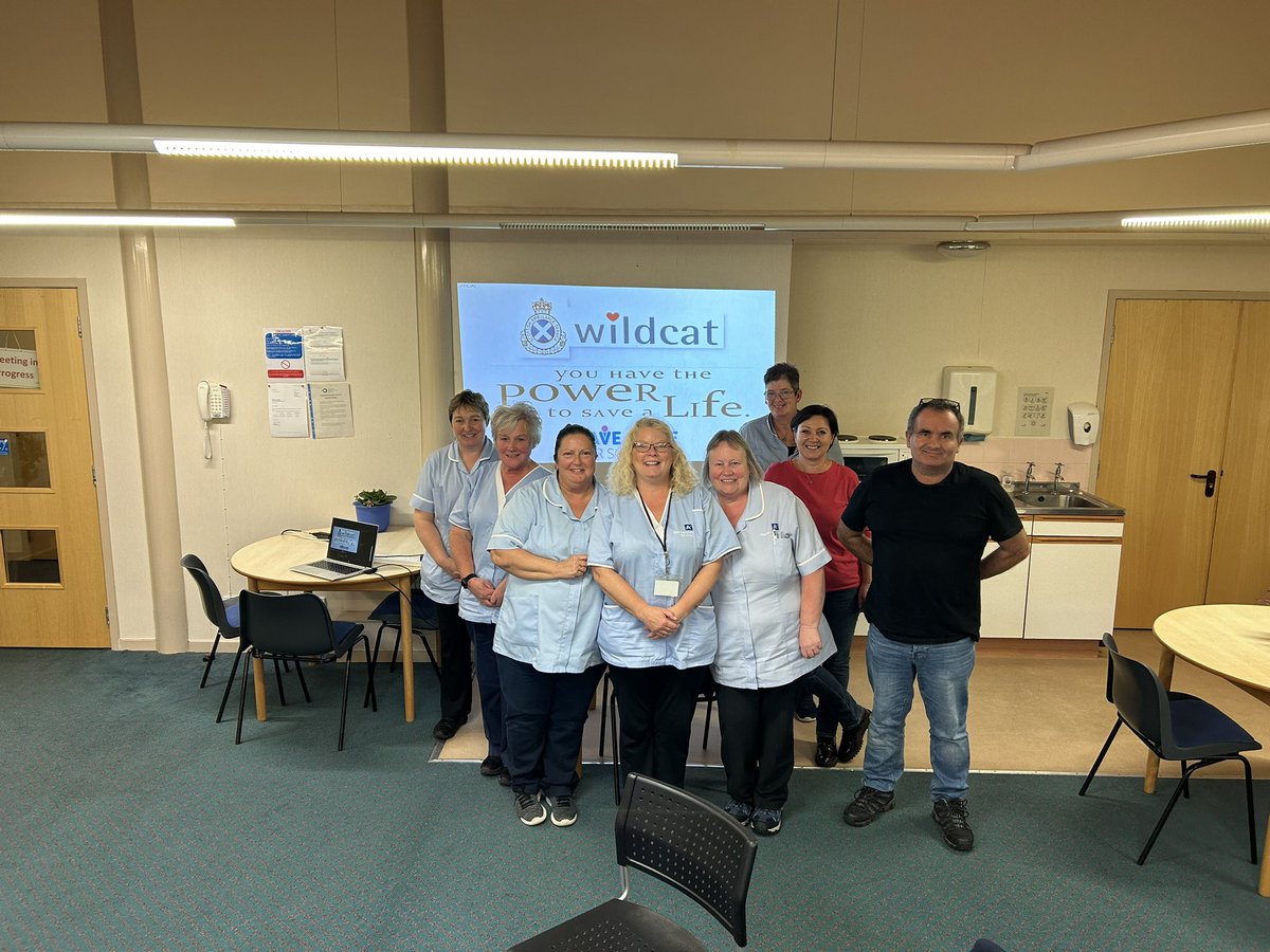 SASWildcat's tweet photo. Great couple of sessions yesterday with @Aberdeenshire Council Carers in Banchory. All keen to know how they can make a difference in an OHCA #DRSABC
@Scotambservice
@SaveALifeScot
@KiaUK
@Gillanders_ltd
#CPRSavesLives
#DignityInCare https://t.co/tC8BN058D5