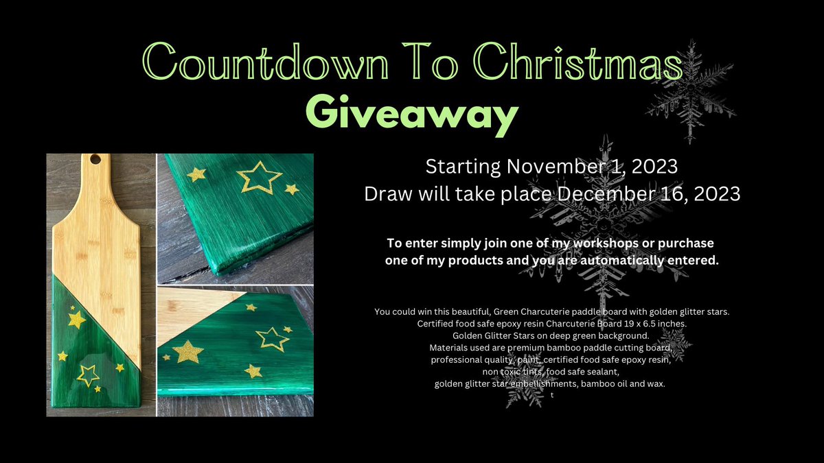 Coming soon. Countdown to Christmas Giveaway. Check us out. 
Shop online or shop in studio by appointment only. 
imagepaintingsplus.com
#giveaway #artwork #draw #event #airdrie #airdriesmallbusiness #Calgary #airdrielife #shoplocalbusiness #joinus #Christmasgifts #yyc #trending