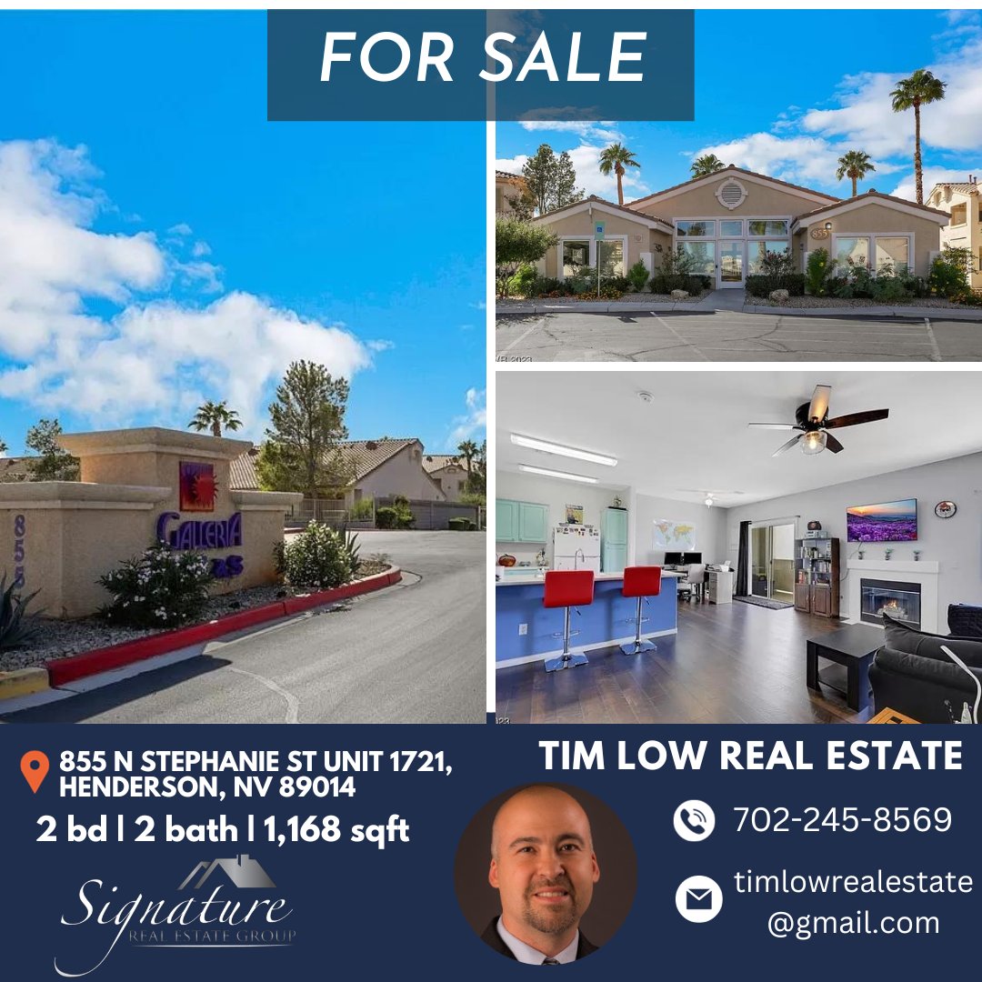 TLowRealEstate's tweet photo. 🏡 Hot Listing Alert! $275,000 - 2 beds | 2 baths | 1,168 sqft !

✅ High-end wood laminate floors
✅ Ceiling fans in every room
✅ Water softener &amp; reverse osmosis
✅ New Roof, A/C, &amp; Water Heater

Don't miss this one! 🌟

#signaturerealestategroup #timlow #timlowsellsvegas https://t.co/rF6hXJ2UKe