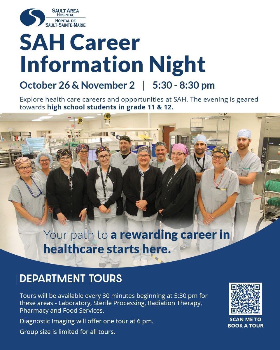 SaultMed (@saultmed) on Twitter photo Interested in becoming a physician and attending <a href="/thenosm/">NOSM University | Université EMNO</a> - join us <a href="/SaultAreaHosp/">Sault Area Hospital</a> tonight or November 2 to chat with local NOSM medical learners. We are looking forward to meeting all our future <a href="/CitySSM/">Sault Ste. Marie</a> docs! Interested in becoming a physician and attending <a href="/thenosm/">NOSM University | Université EMNO</a> - join us <a href="/SaultAreaHosp/">Sault Area Hospital</a> tonight or November 2 to chat with local NOSM medical learners. We are looking forward to meeting all our future <a href="/CitySSM/">Sault Ste. Marie</a> docs!