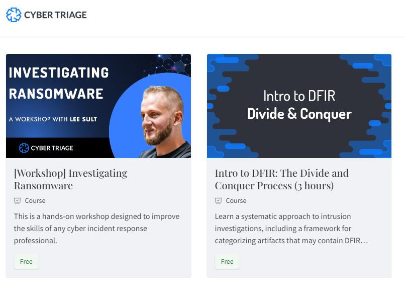 New FREE hands-on course by @cybertriage! Investigating Ransomware dfir-training.basistech.com #DFIR