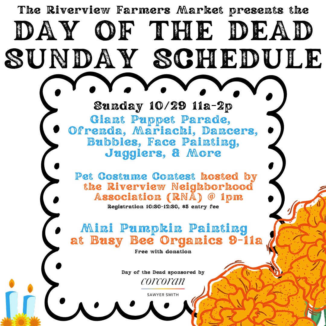 There’s a ton going on in Riverview Park on Sunday! The parade kicks off at noon, but there’s plenty to do before then!