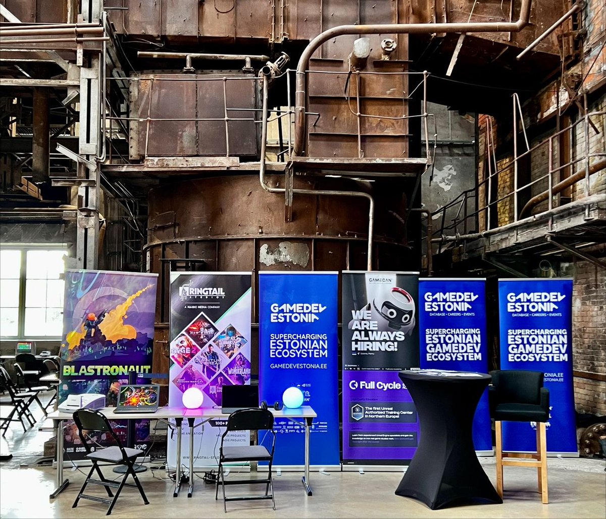 alvarlaigna's tweet photo. Was at the Mobidictum event at Kultuurikatel. The event not only showcased the game development community in Estonia but also served as a wonderful platform to reconnect with old friends and make new ones. #GameDev #Estonia #Mobidictum #Gamecan #ClickworkGames @visitestonia https://t.co/khcTrjdENF