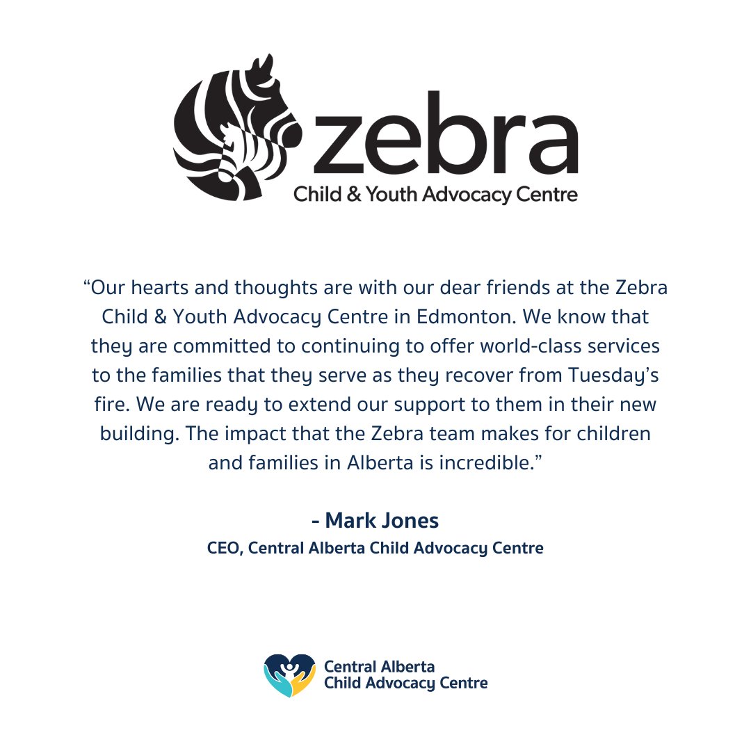 A message from our CEO Mark Jones regarding the fire at the building that @ZebraCentre currently works in.