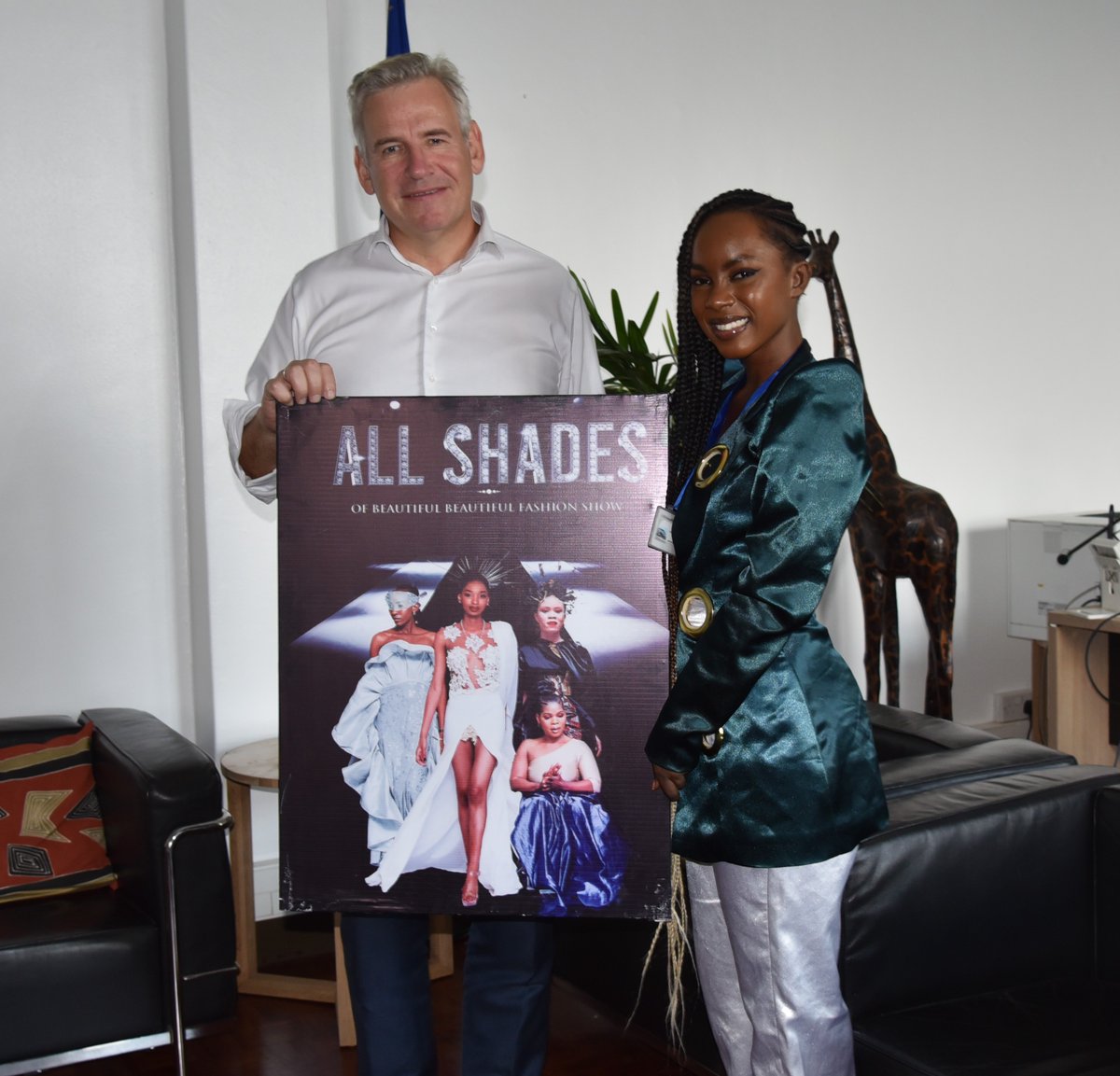 Was thrilled to attend the #AllShadesofBeautiful fashion show last Friday! Happy to meet again &amp; thank you <a href="/_iamxandria/">Xandria</a> 4 celebrating diversity &amp; promoting inclusivity. We hope to collaborate more, as the EU is committed to supporting creative industries in MW. I love the poster!