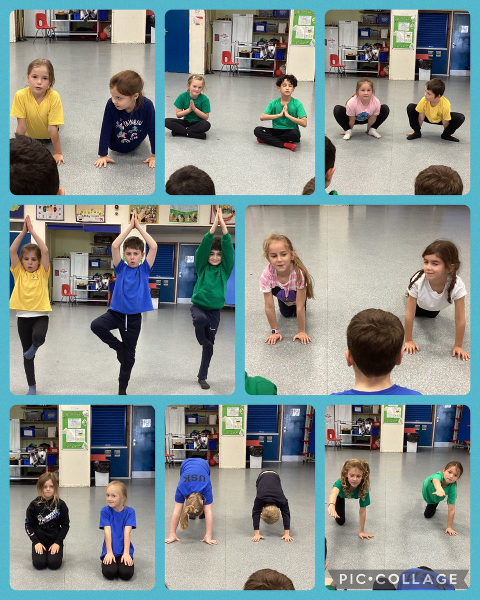Peterstonps's tweet image. We have been working on our yoga skills, in P.E, this half term. 
Today we worked in pairs to put the moves we learnt, into a sequence. We worked on control and balance. 
We performed our sequences to each other. 

#PESkills #mindfulnessforkids