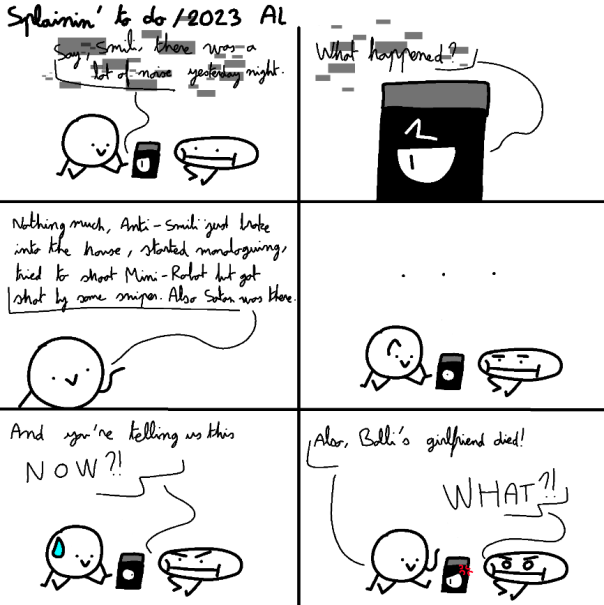 SmiliComic's tweet photo. Splainin' to do
So, what happened that night?
#Smili #Comic https://t.co/d2Vrl5oYQt