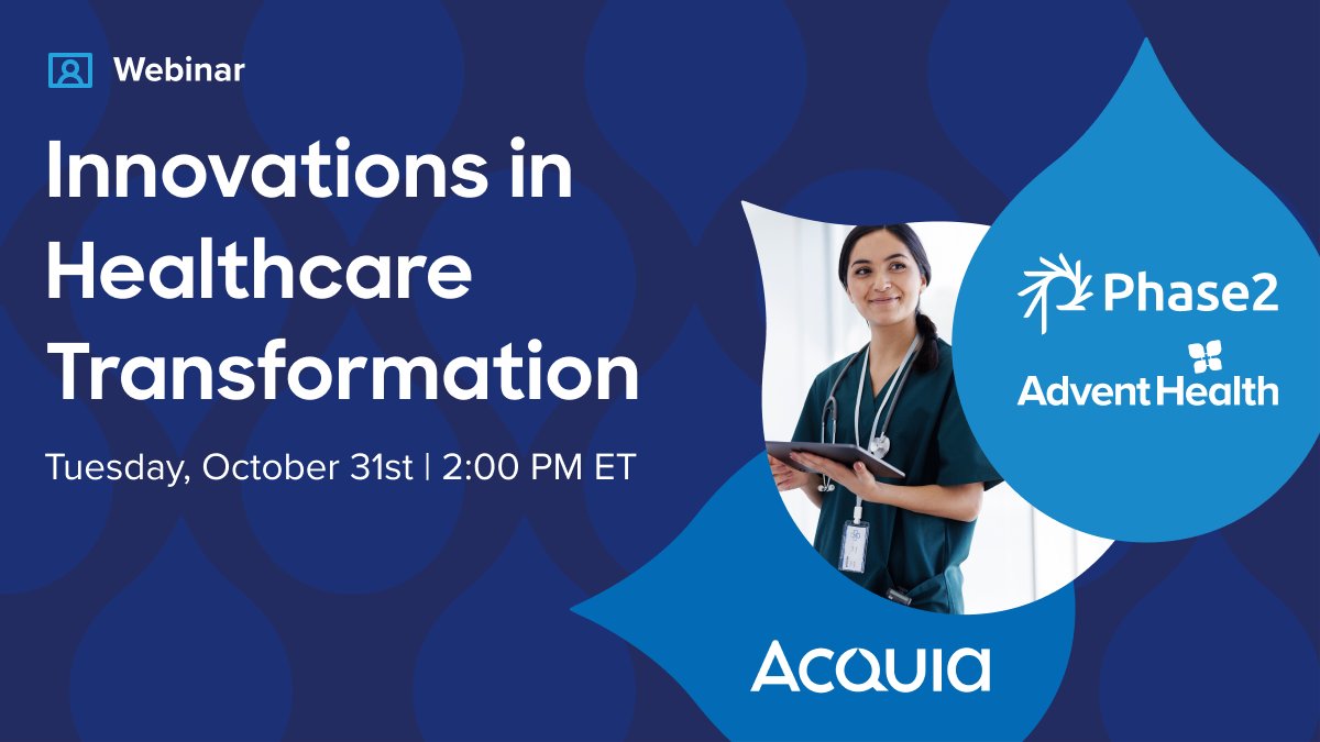 🚀 Join experts from @phase2 and @AdventHealth as they delve into transformative journeys in the healthcare industry today. Gain valuable insights into strategies and lessons on how to seamlessly connect the patient experience through digital channels. bit.ly/3s6zAnm