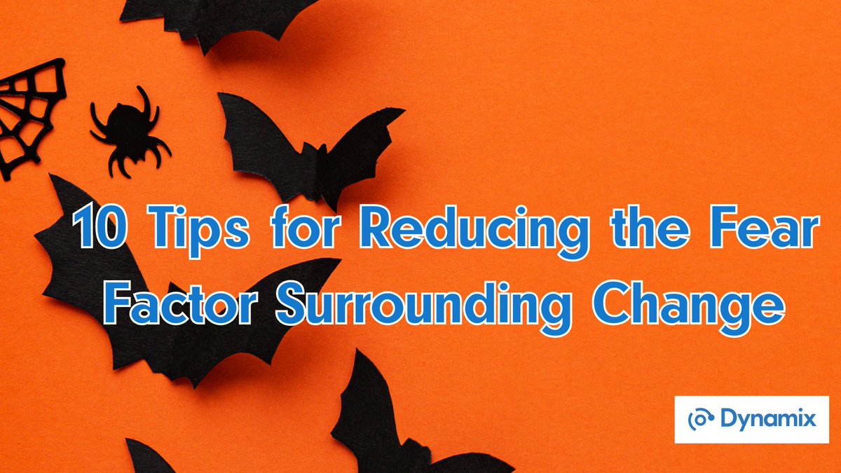 Change can be scary. Here are some tips for reducing the fear factor medium.com/dynamix-blog/1…