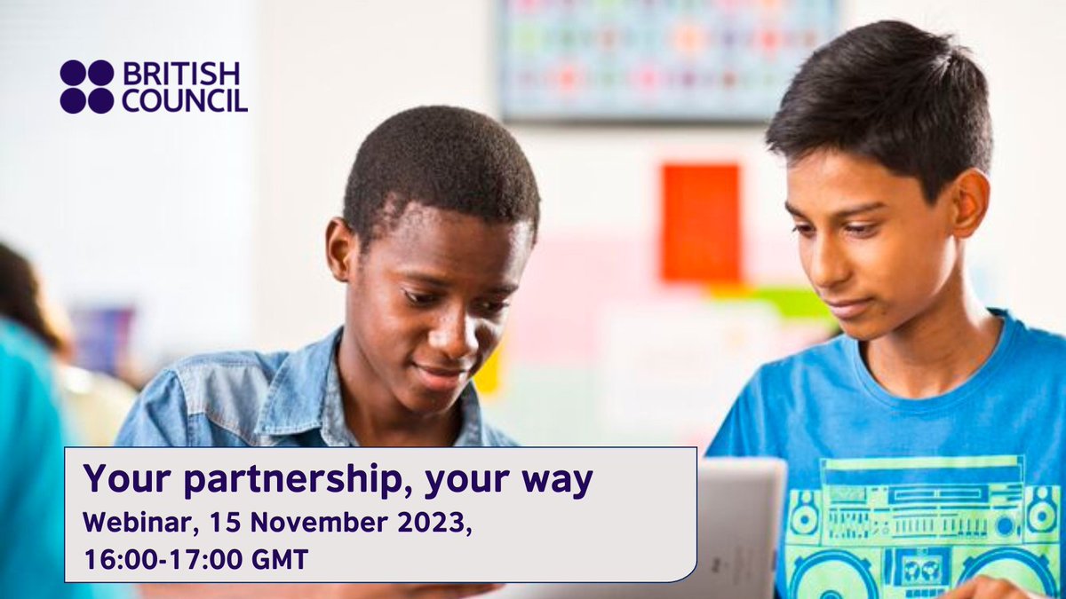 Schools_British's tweet image. 📣 Free webinar. Learn from our panel of teachers how they started a successful partnership with a school in a different country. Join our discussion on 15 Nov. Register at:

bit.ly/3SfuwYG

#EduExch2023
#ConnectedByLearning 
#SchoolsConnect