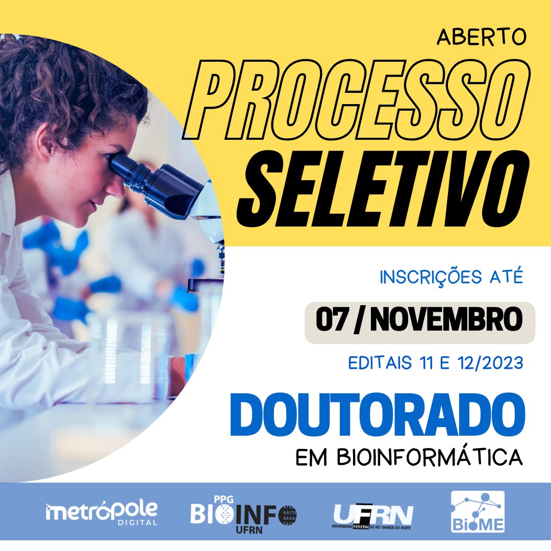 Temos vagas para o curso de Doutorado.
Acesse linktr.ee/BiomeUFRN e inscreva-se!