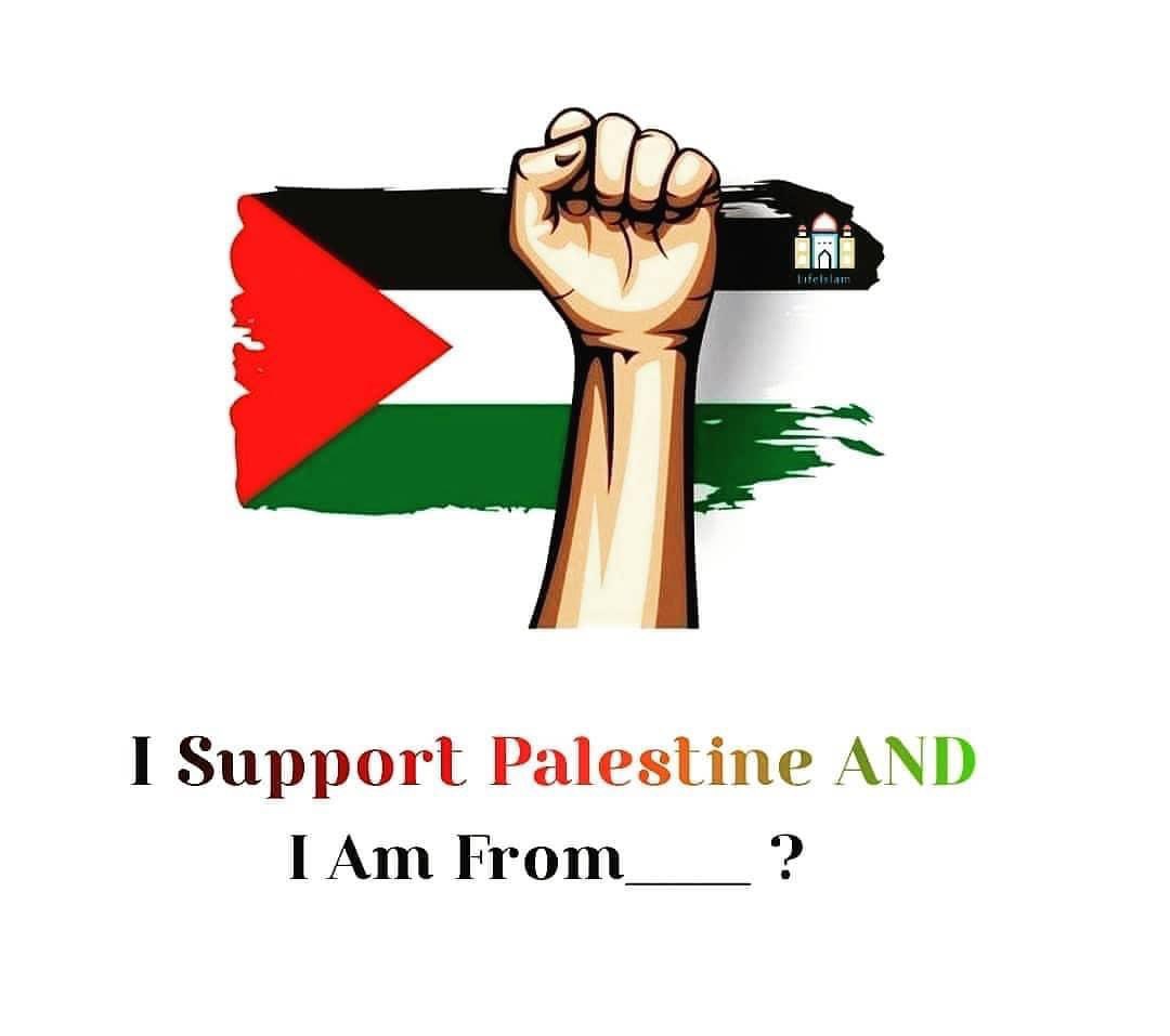 🇵🇸 Where do you SUPPORT PALESTINE from?