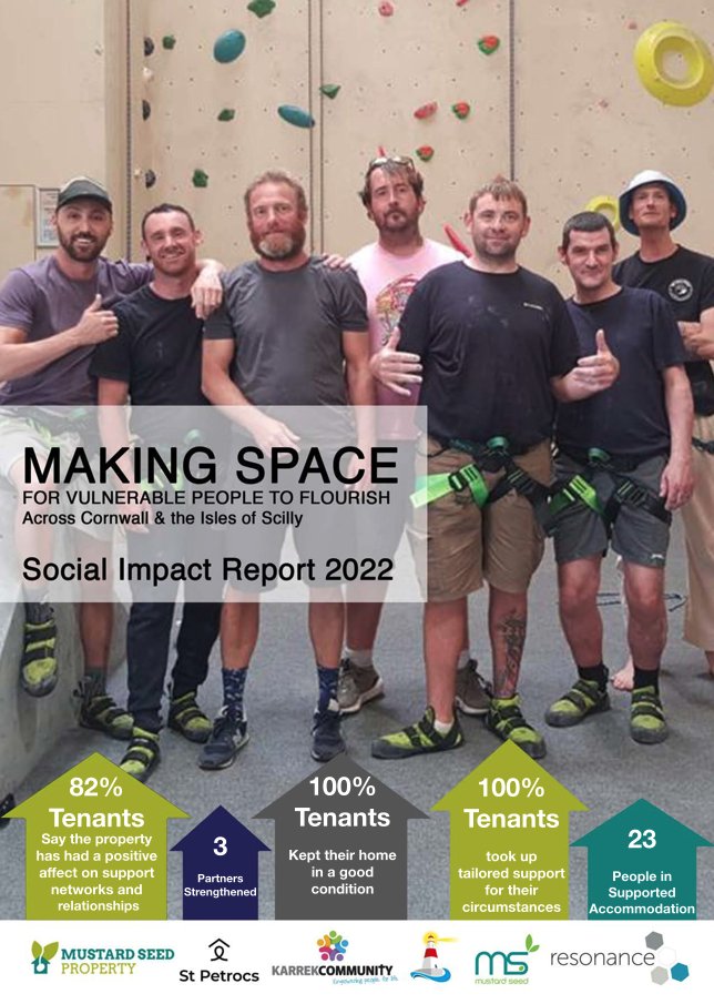 We recently published our Social Impact Report for 2022.

This report highlights our story so far, why we help vulnerable adults in Cornwall and celebrates our dedicated charity partners.

We also included powerful stories of some of our tenants.

ow.ly/XU6V50Q15CO