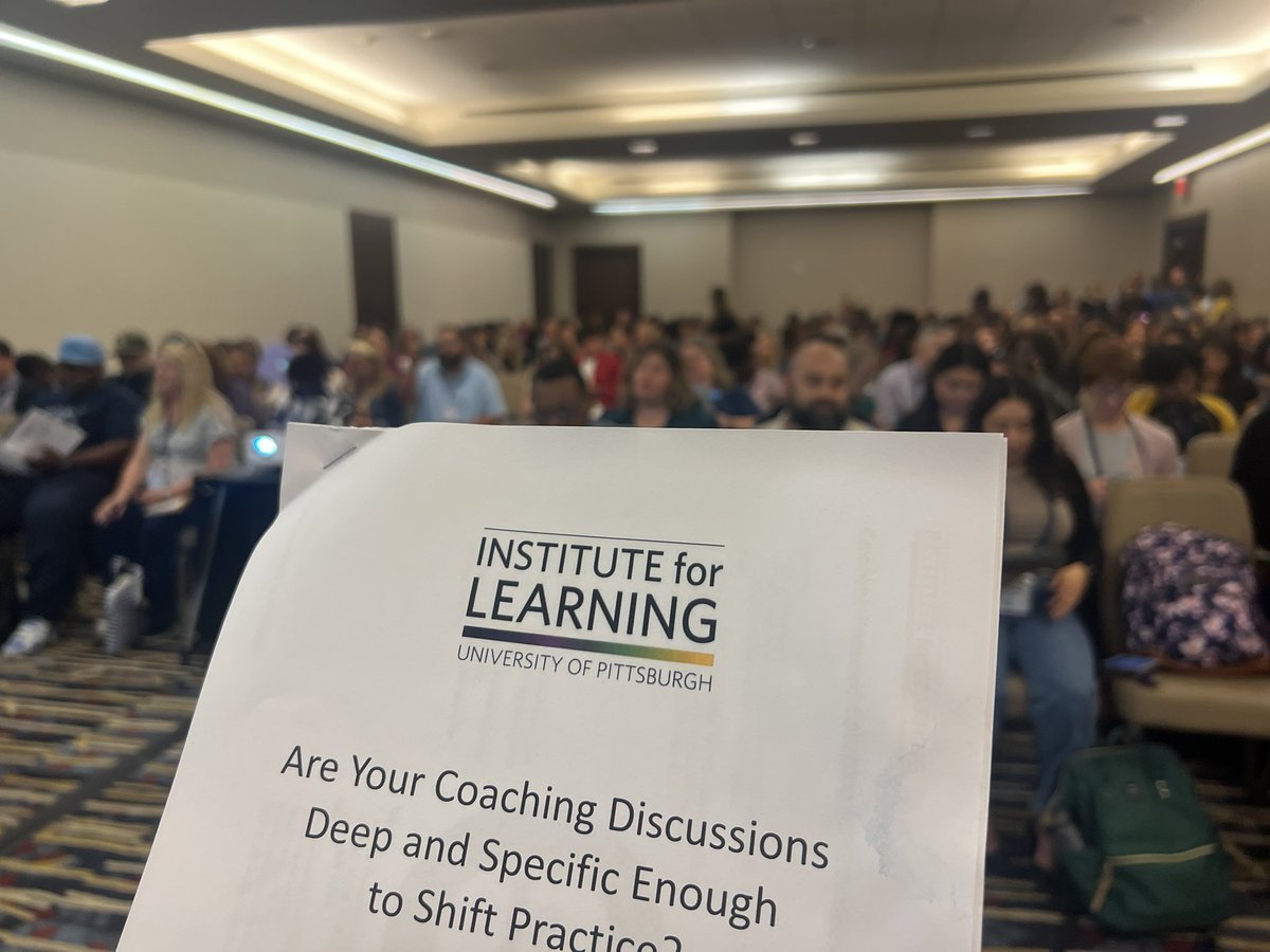 It’s standing room only at the @IFL_Pitt session on #mathcoaching at #NCTMDC23 !