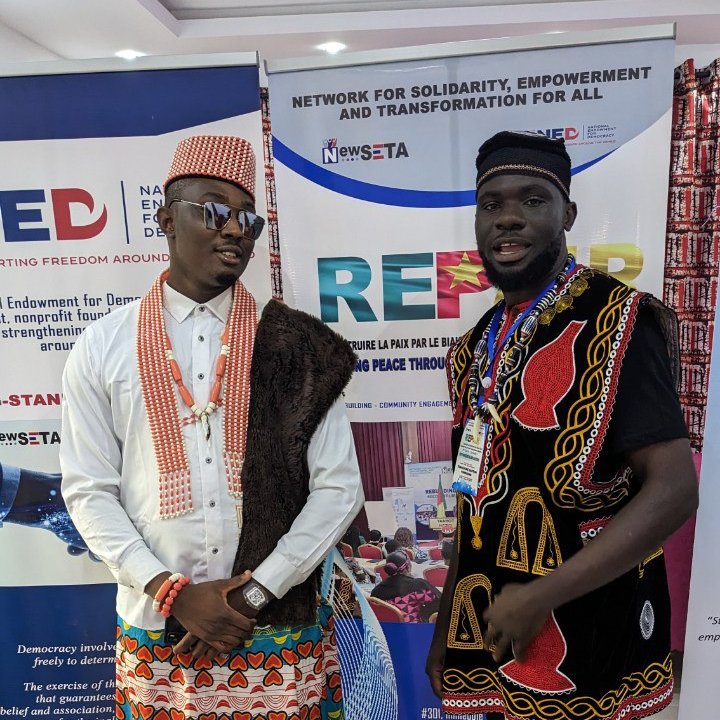 RAGJ_Cameroon's tweet photo. RAGJ well represented at Repair Program 2023/2024
#knowledge #repair2024 #peacebuilding #RAGJ #YouthParticipation
#democracyandelections https://t.co/UCBdenLziS