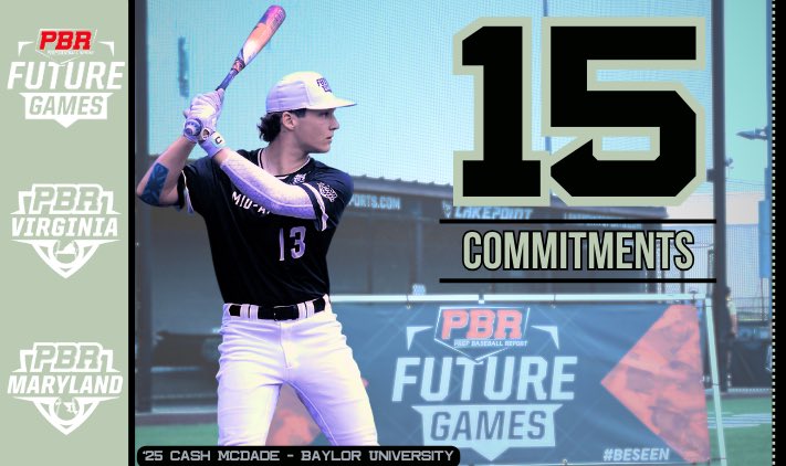 #TeamMidAtlantic is now up to 1️⃣5️⃣ commitments❗️

#PBRFG23 <a href="/prepbaseball/">Prep Baseball</a> @PBRVirginiaDC